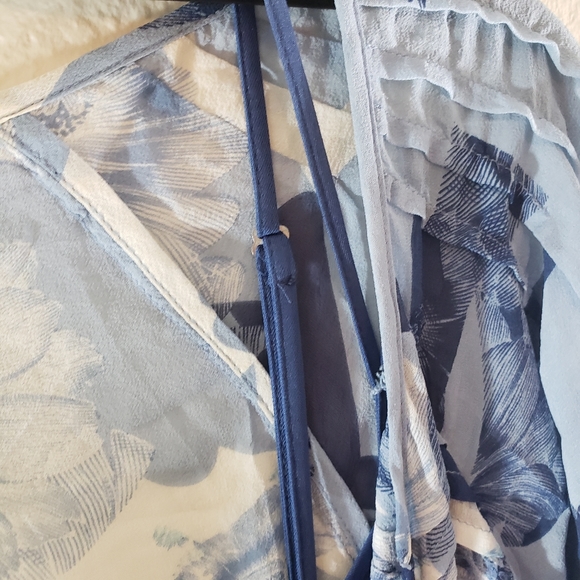 Banana Republic 100% Silk Abstract FloraPrint Tunic Top & Cami adjustable straps - Picture 12 of 13